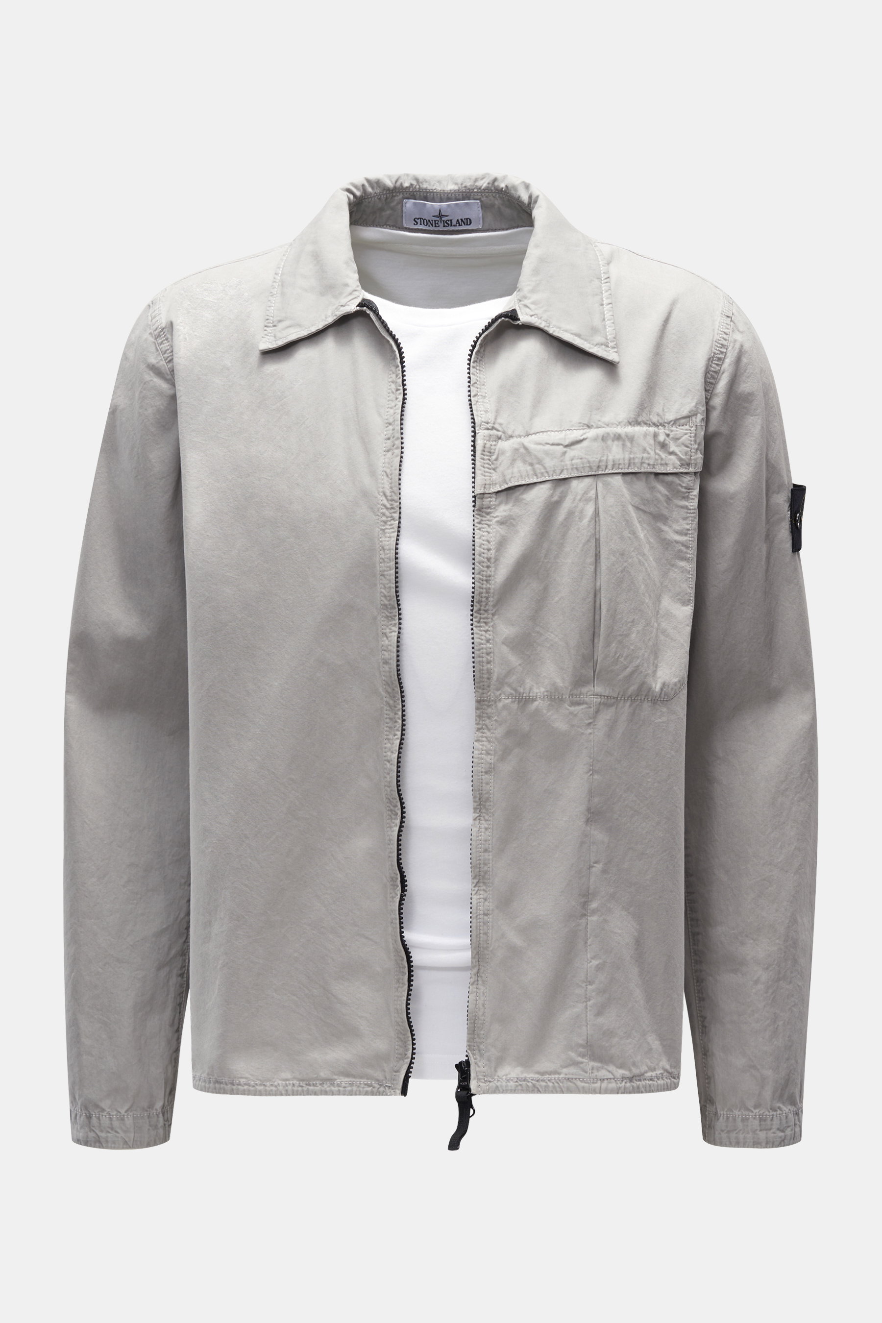 Stone Island Overshirt hellgrau