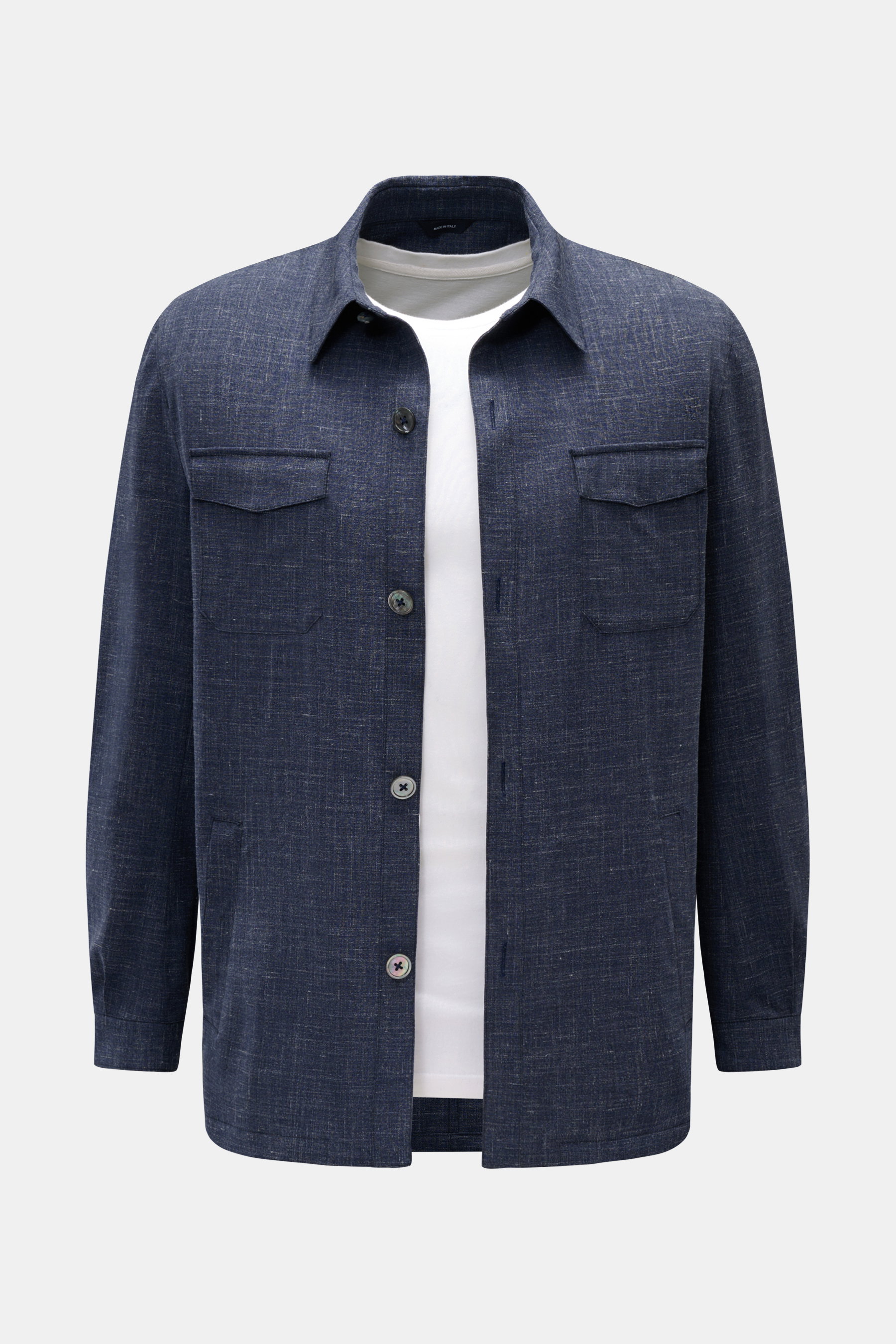 Tombolini Overshirt graublau meliert