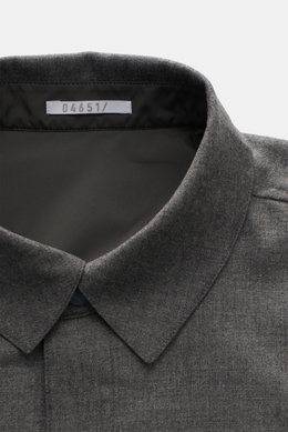 04651/ A trip in a bag Wende-Overshirt grau meliert