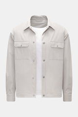 04651/ A trip in a bag Overshirt 'Packable Jacket' hellgrau