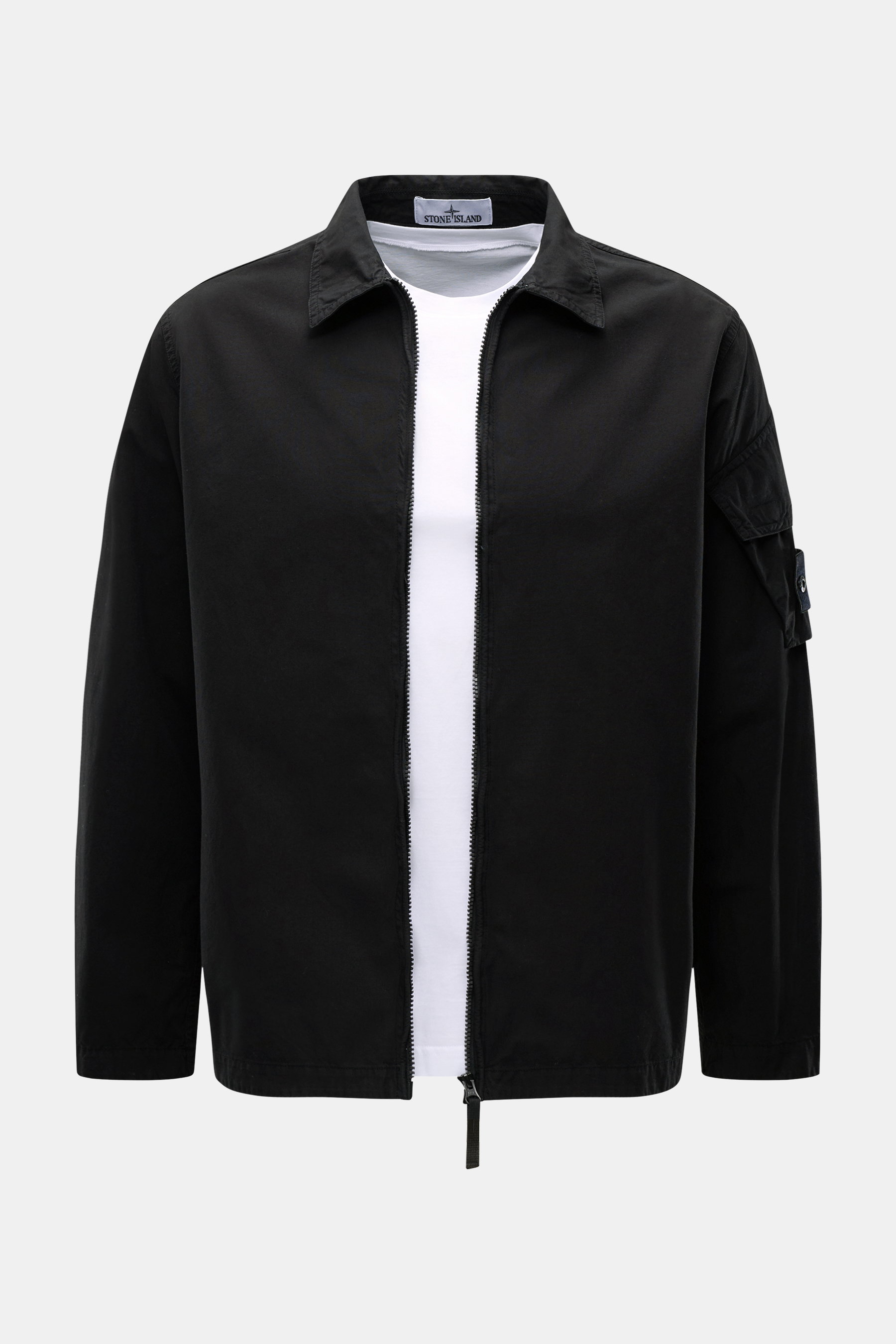Stone Island Overshirt 'Canvas' schwarz