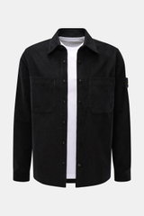 Stone Island Cord Overshirt Black