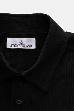 Stone Island Cord Overshirt Black