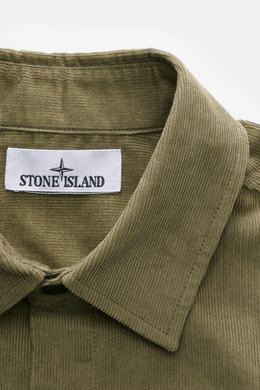 Stone Island Cord Overshirt olive