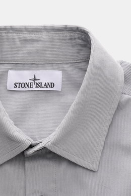 Stone Island Cord Overshirt Smoky Blue