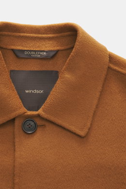 Windsor Woll-Overshirt 'Gaio' hellbraun