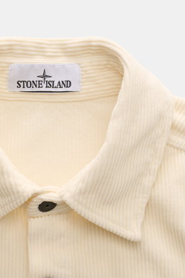 Stone Island Cord-Overshirt creme