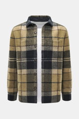 Barbour Overshirt 'Woodlane' khaki/dark navy kariert