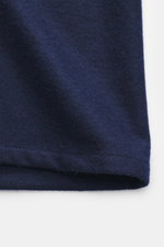Fedeli Cashmere Overshirt 'Niky' navy in weichem Strick aus reinem Cashmere, Detailansicht des Saums, Slim Fit, französische Knopfleiste.