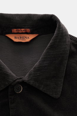 Barena Venezia Cord-Overshirt dunkelbraun