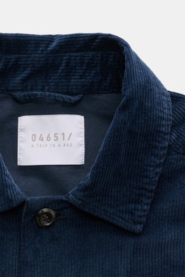 04651/ A trip in a bag Cord-Overshirt navy
