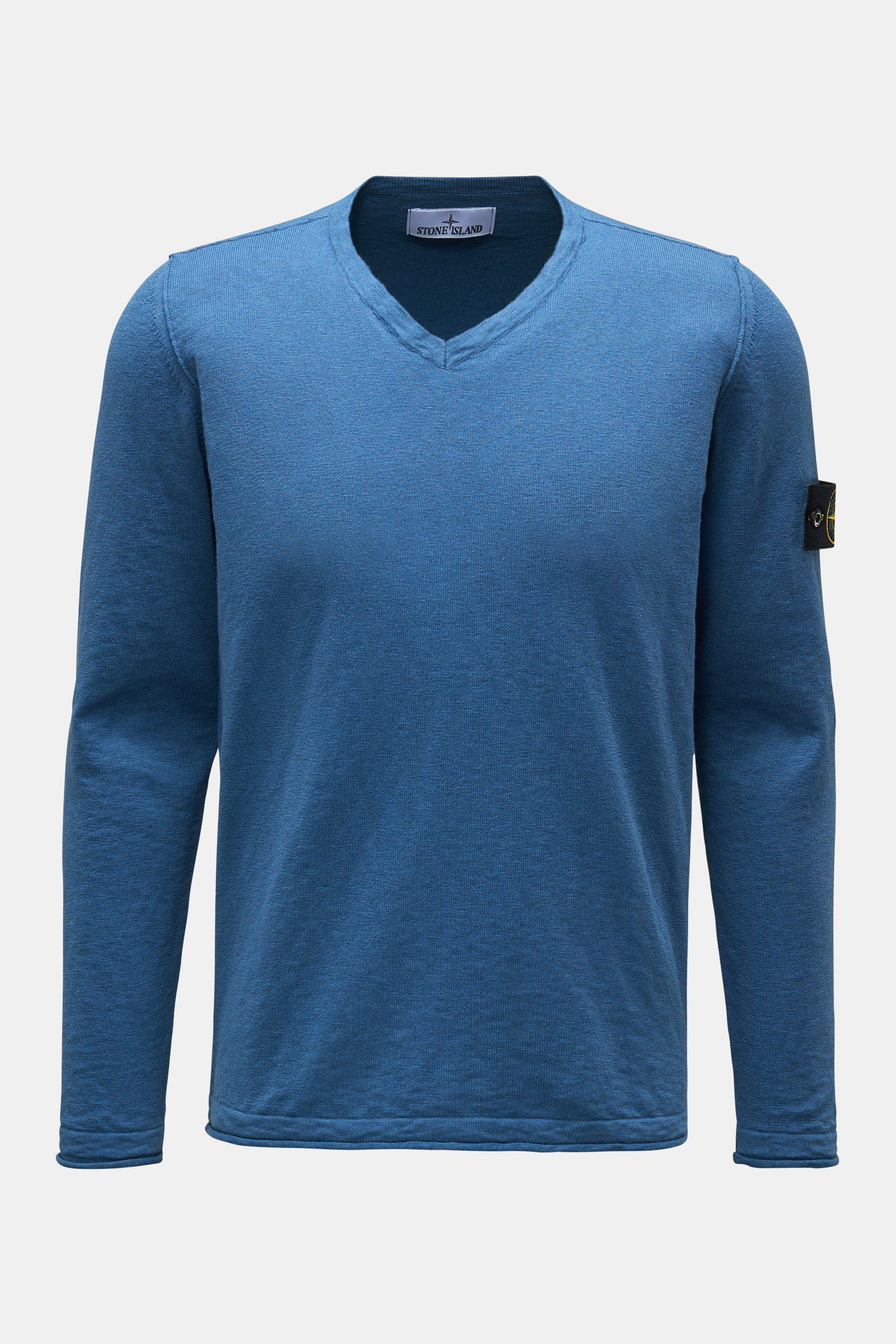 Stone Island V-Neck Pullover graublau