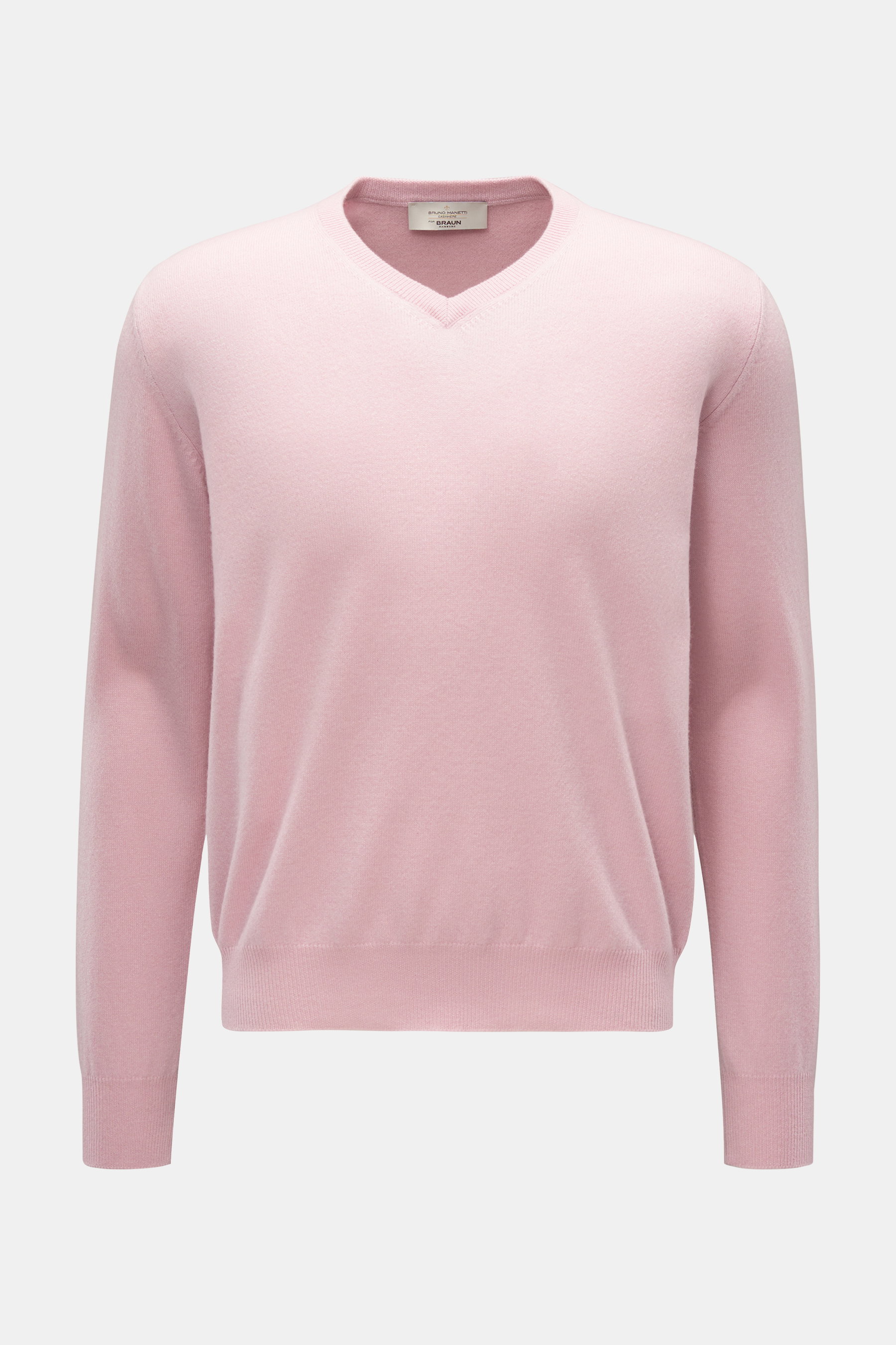 Bruno Manetti Cashmere V-Neck Pullover rosé