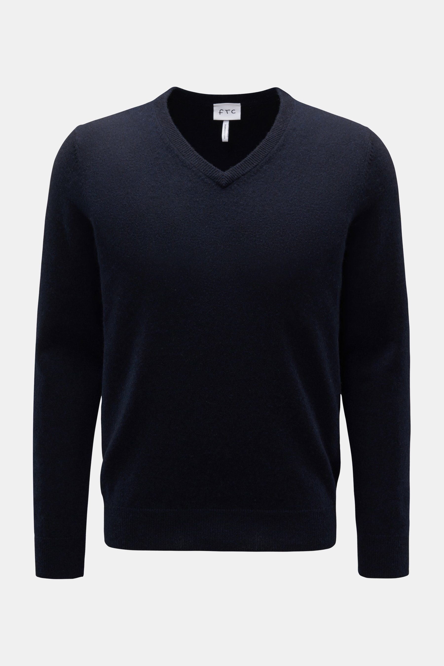 FTC Cashmere V-Neck Pullover navy