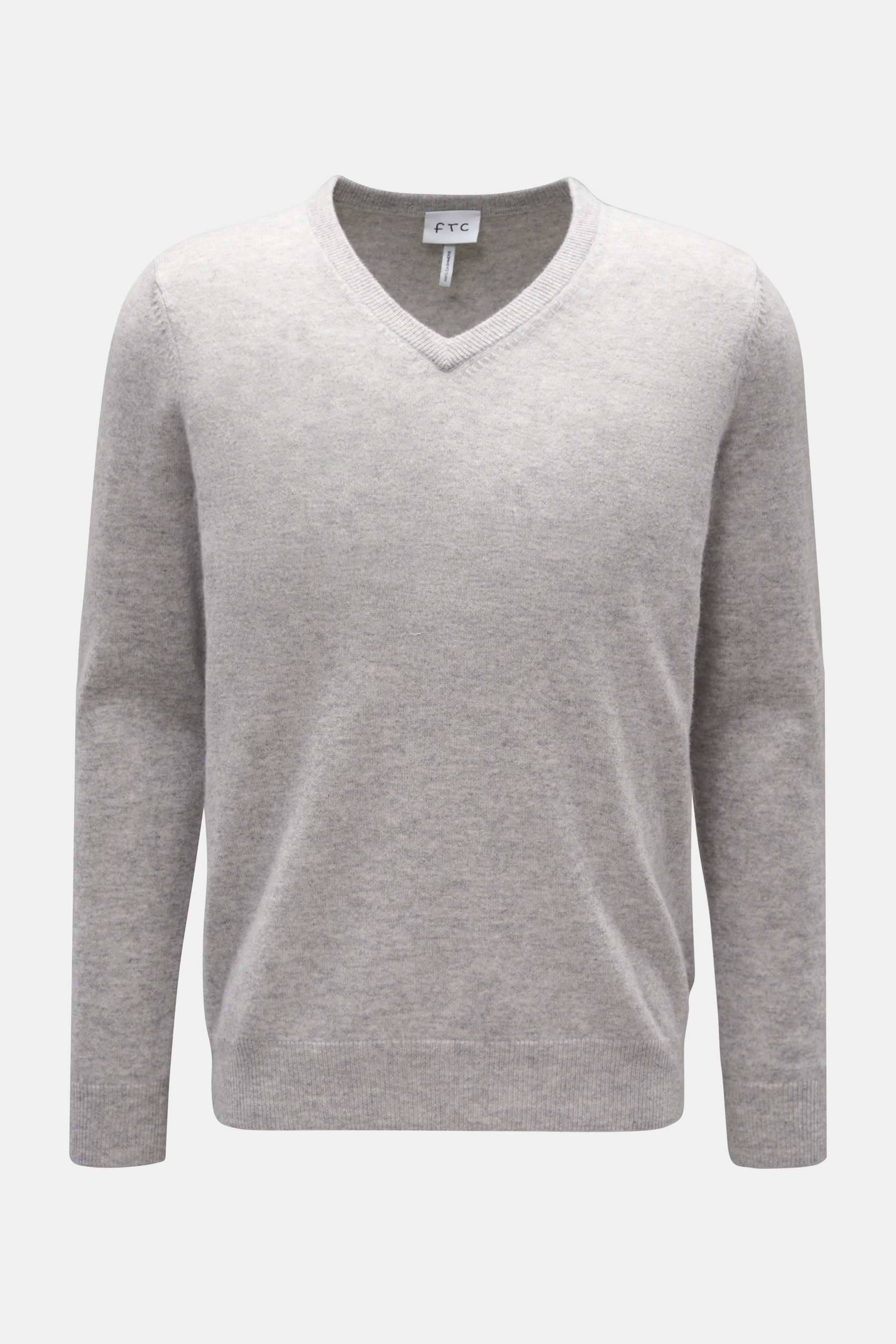 FTC Cashmere V-Neck Pullover grau