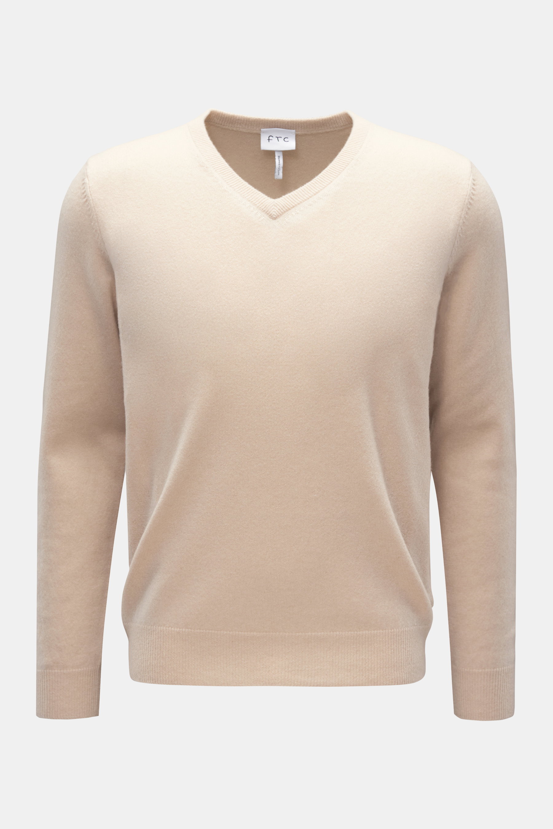 FTC Cashmere V-Neck Pullover beige