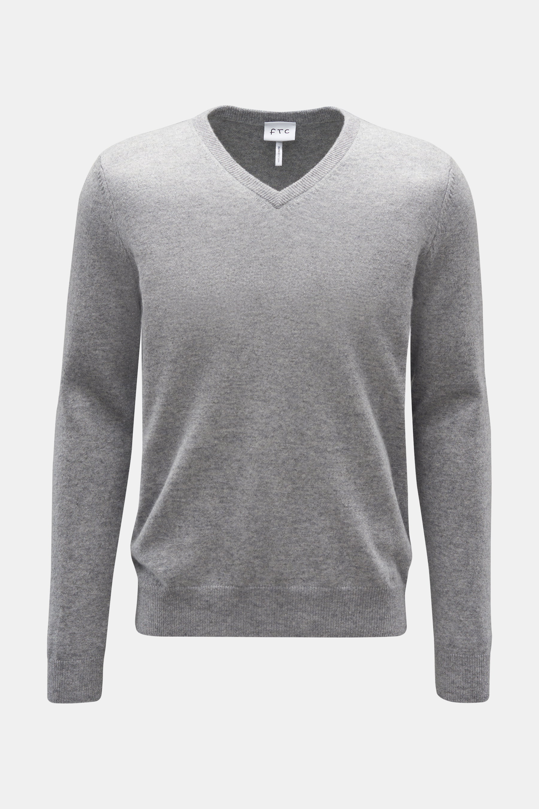 FTC Cashmere V-neck jumper grey