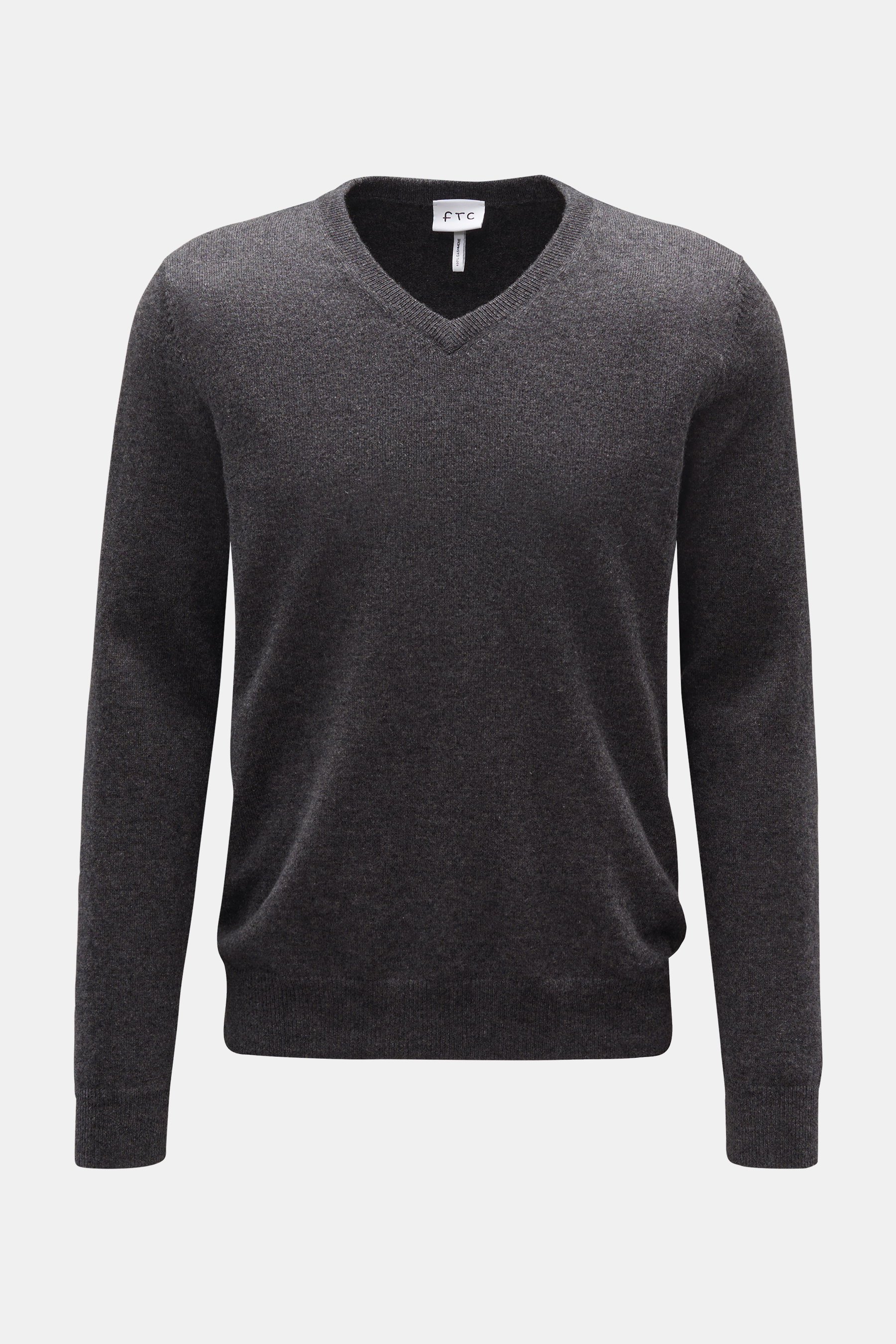 FTC Cashmere V-neck jumper dark grey