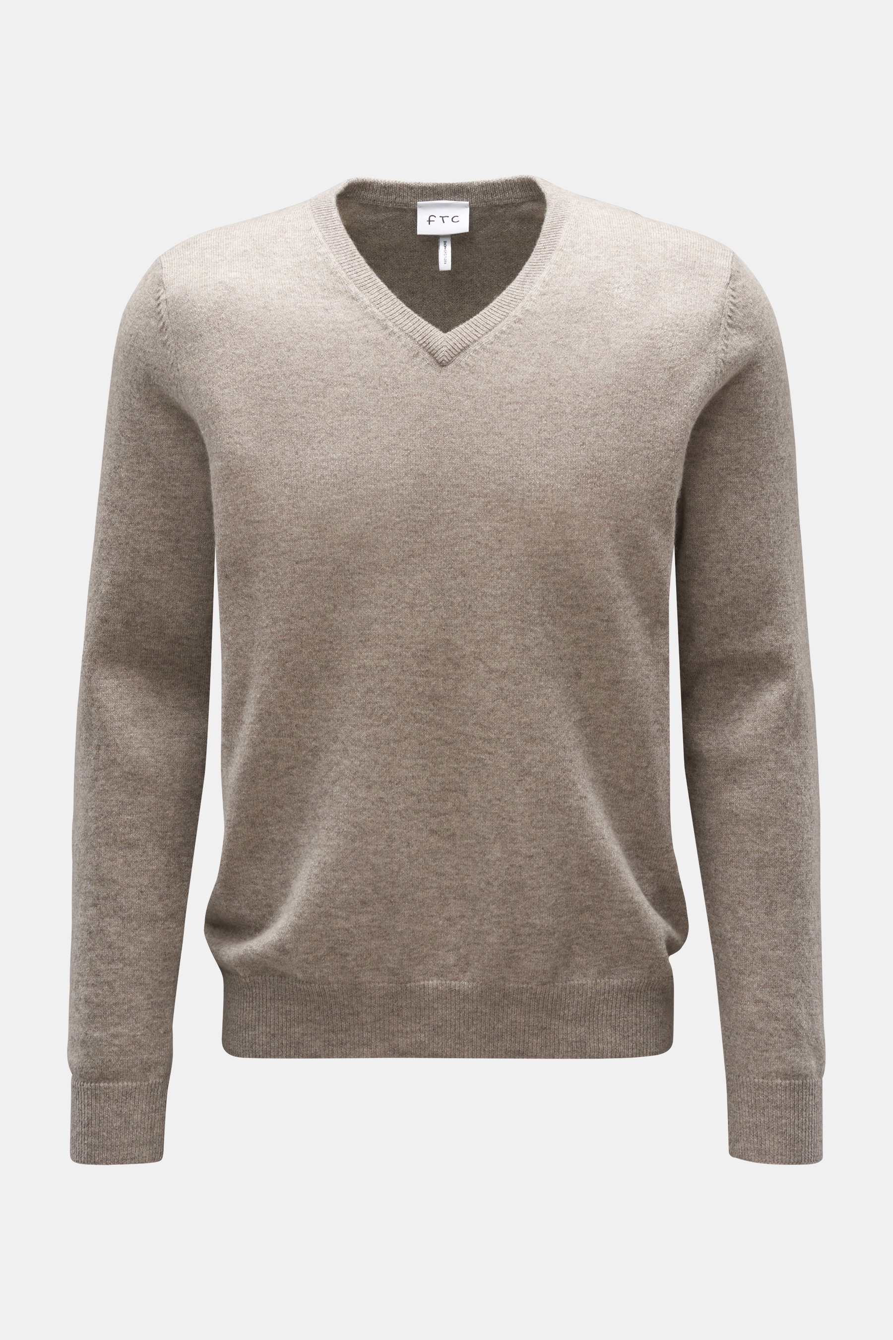 FTC Cashmere V-neck jumper beige