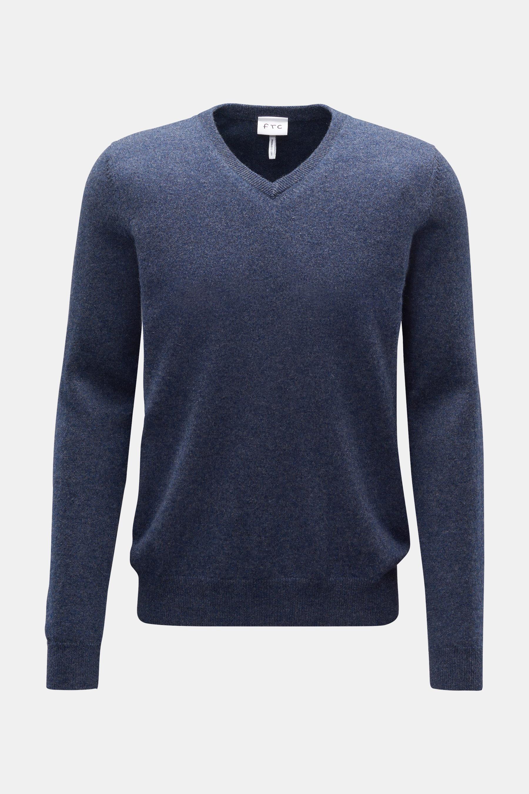 FTC Cashmere V-neck jumper grey-blue