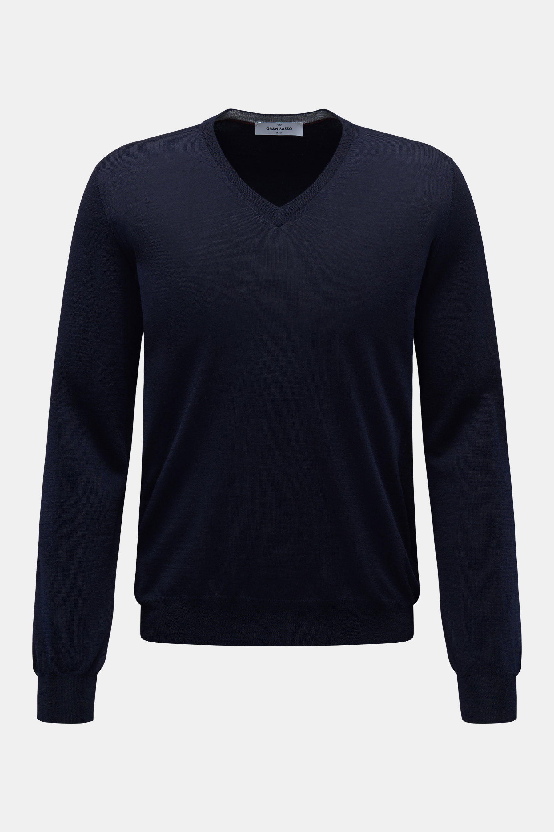 Gran Sasso Feinstrick V-Neck Pullover navy