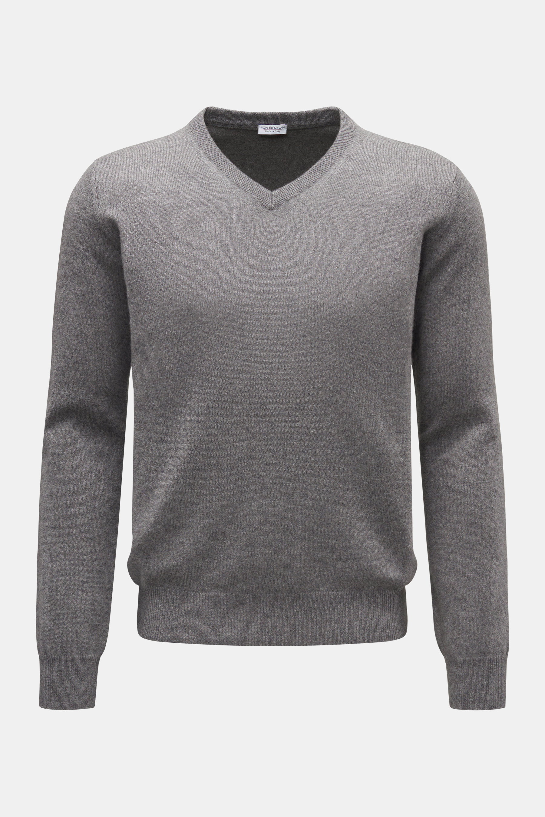 von Braun Cashmere V-Neck Pullover grau