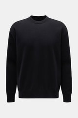 Jil Sander Rundhalspullover schwarz