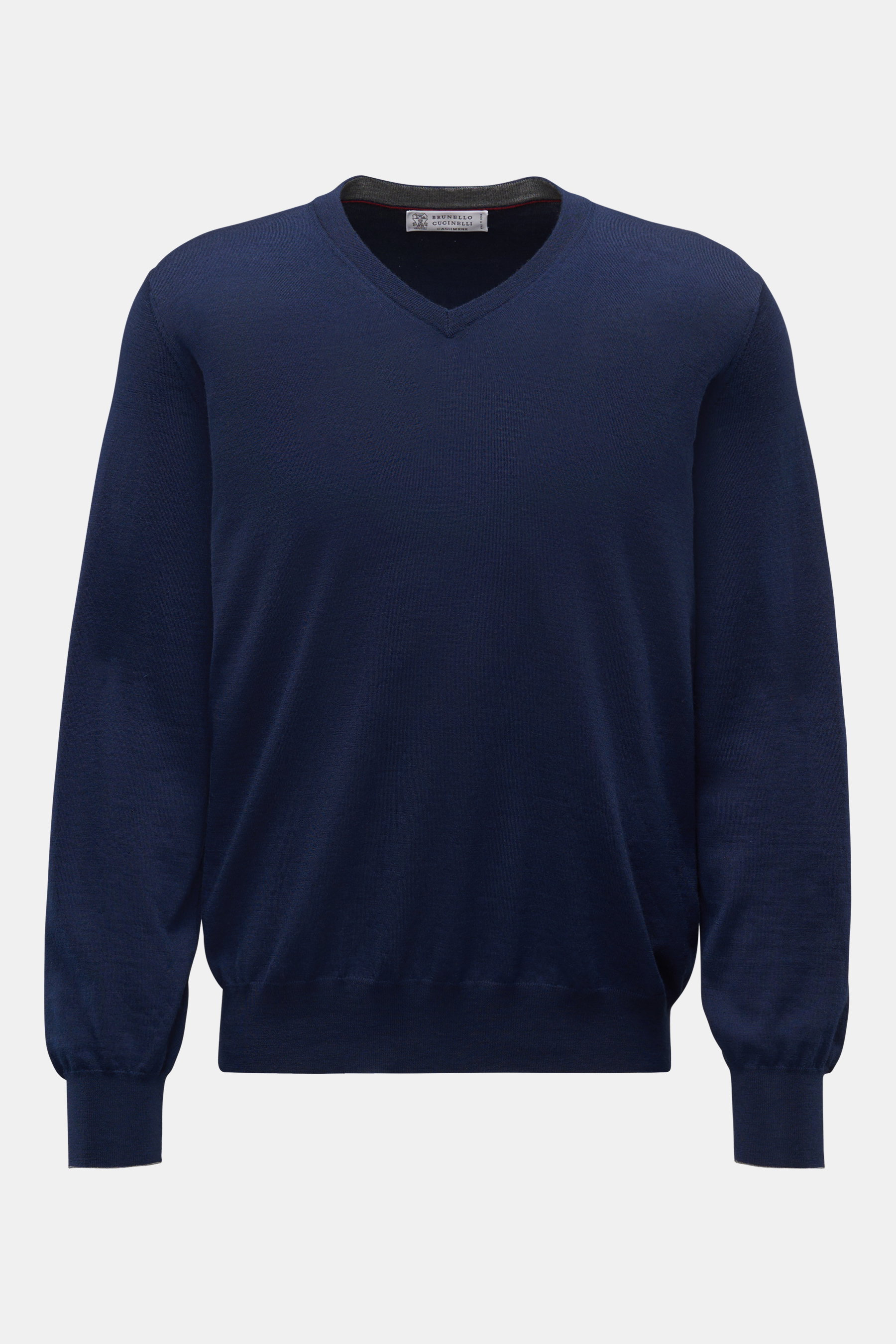 Brunello Cucinelli V-Neck Pullover navy