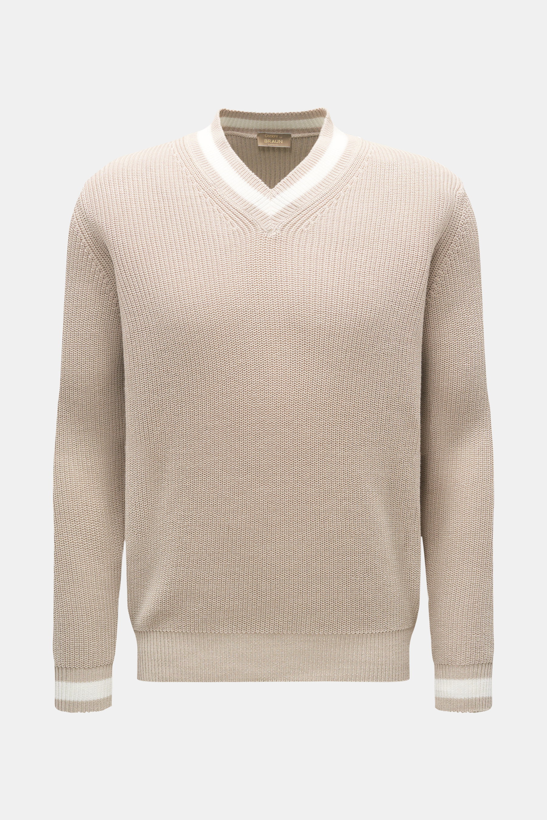 Cruciani V-Neck Pullover beige