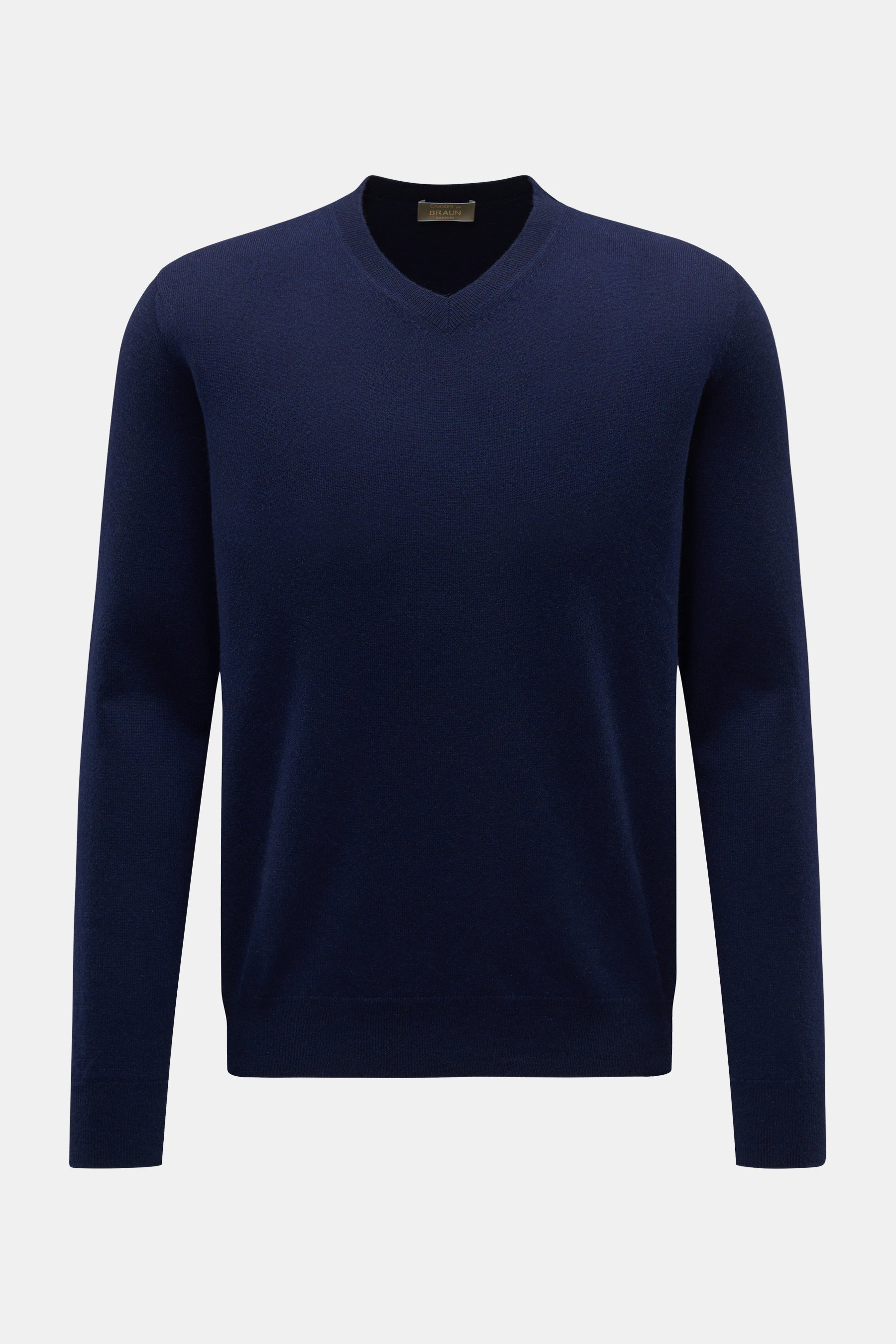 Cruciani Cashmere V-neck jumper navy