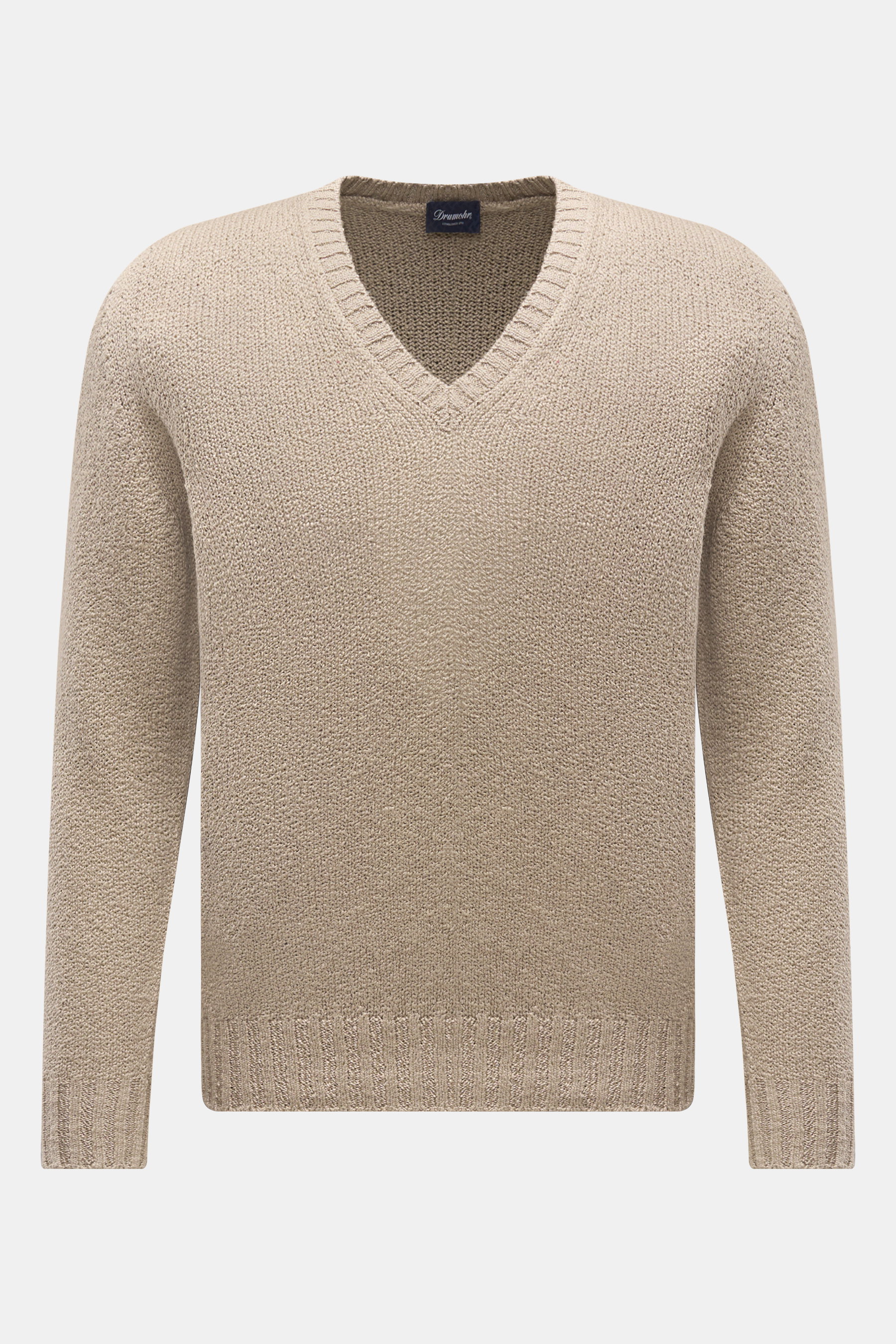 V-Neck Pullover taupe
