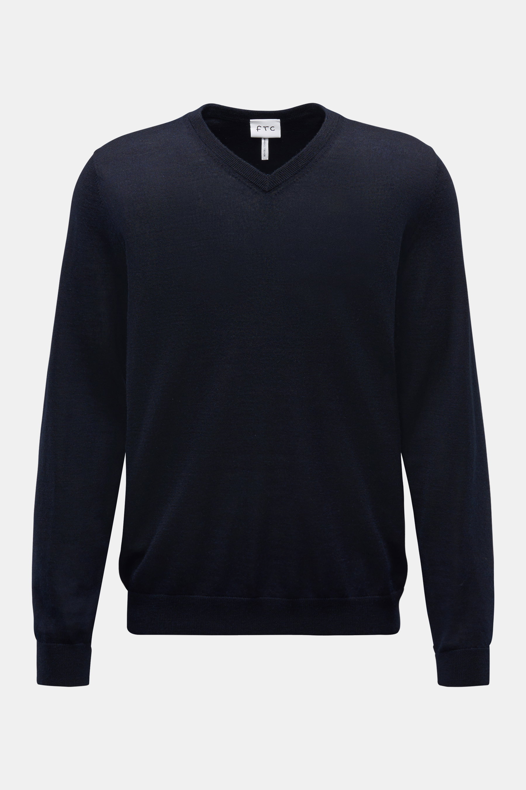 FTC Feinstrick V-Neck Pullover dark navy