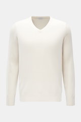 von Braun Cashmere V-neck jumper cream