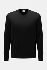 von Braun Merino V-Neck Pullover schwarz