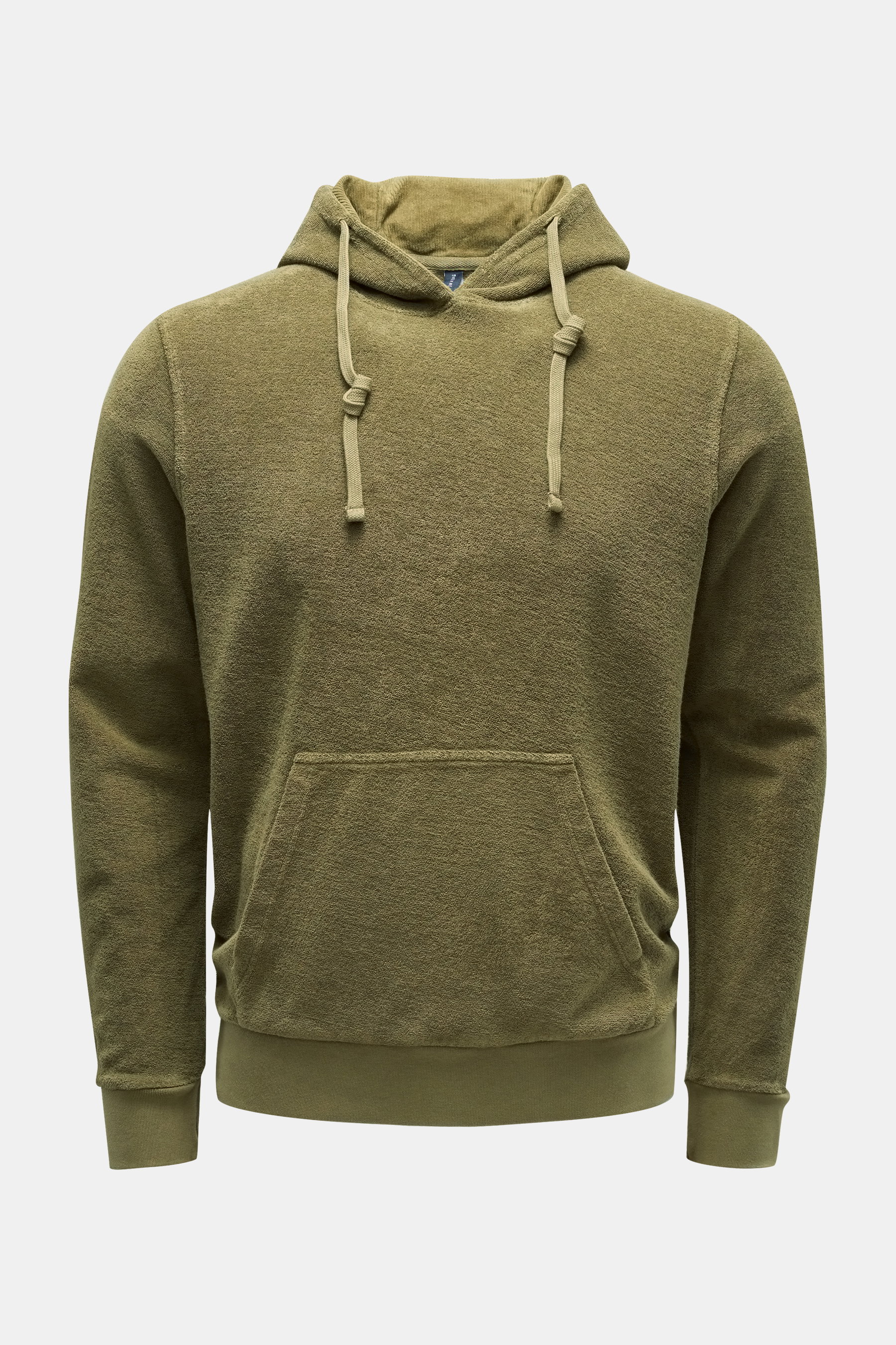 04651/ A trip in a bag Frottee-Kapuzenpullover oliv