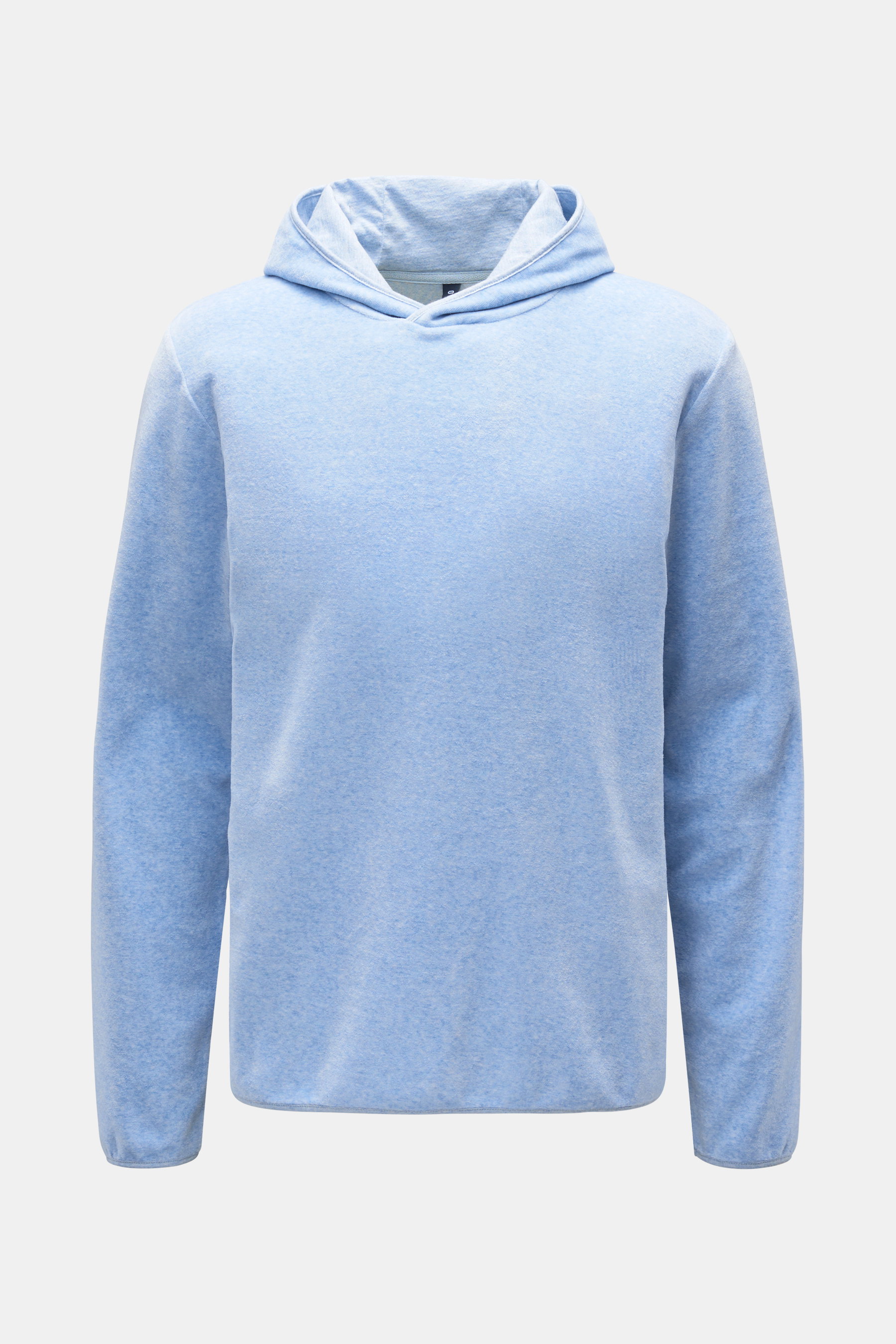 04651/ A trip in a bag Samt-Kapuzenpullover 'Velvet Hoodie' hellblau