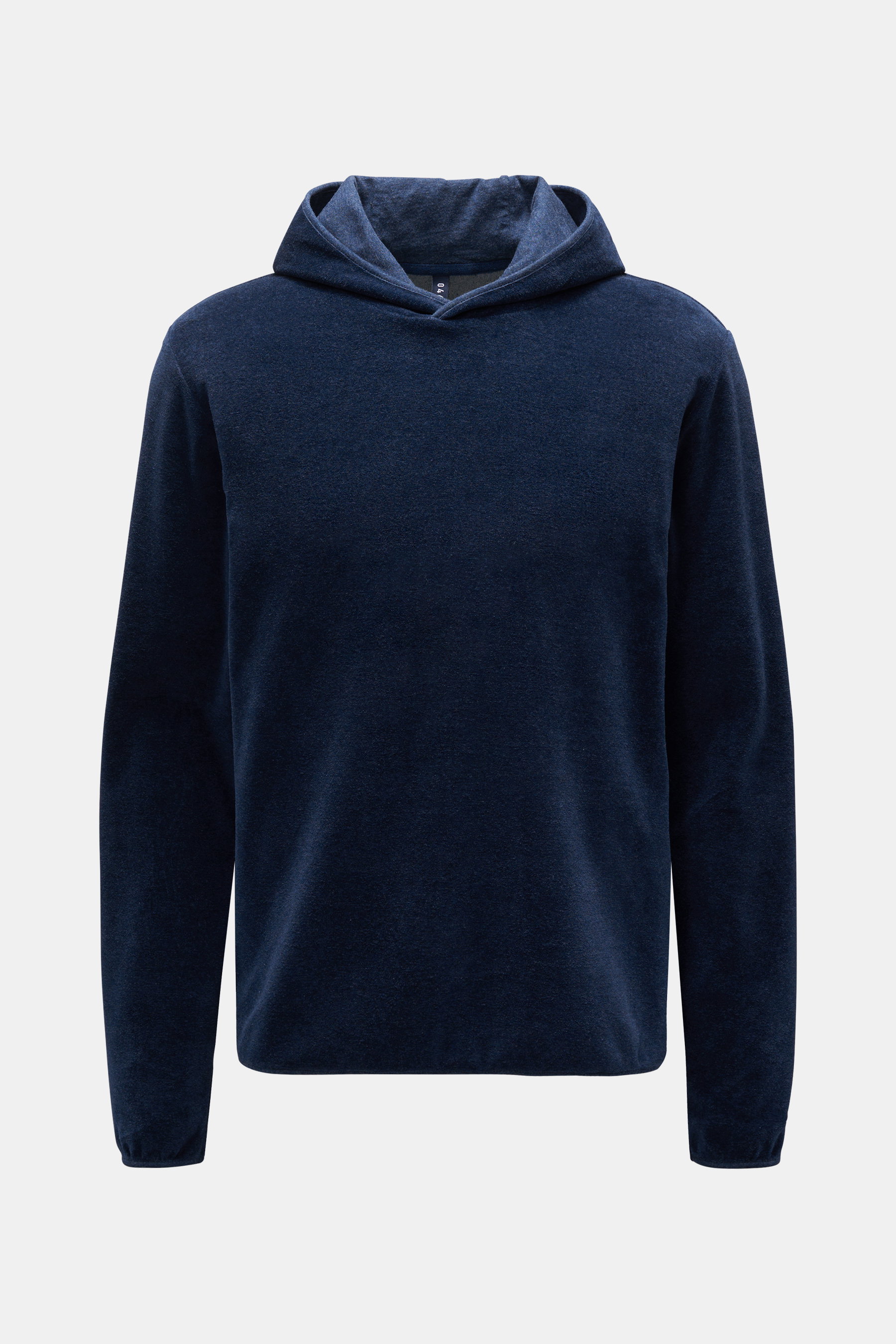 04651/ A trip in a bag Samt-Kapuzenpullover 'Velvet Hoodie' dunkelblau