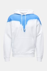 Marcelo Burlon Hooded jumper 'Spray Wings' white/blue