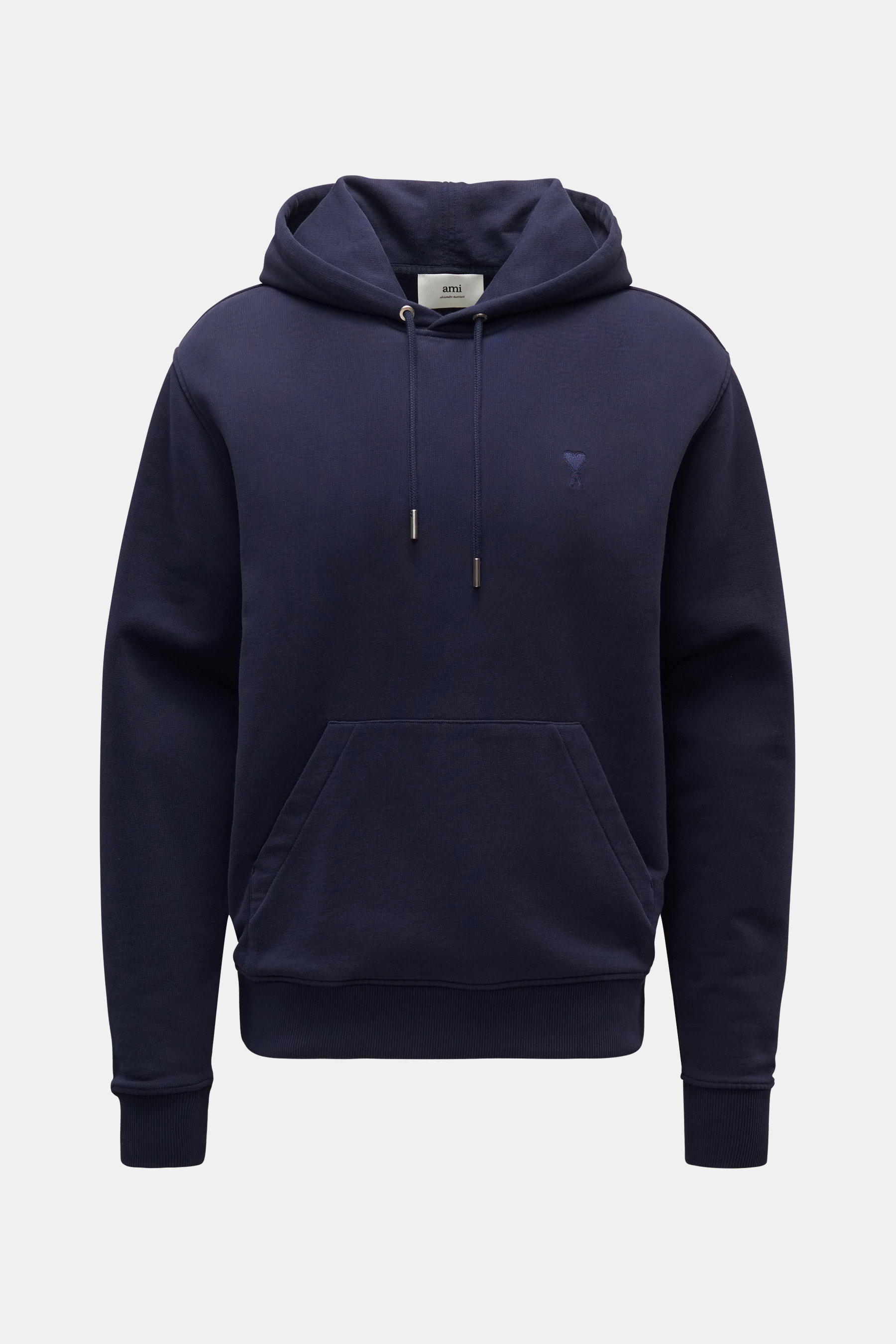 Ami Paris Kapuzenpullover 'Ami de Cœur' navy
