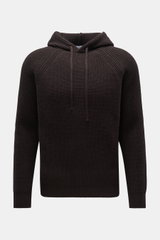 von Braun Cashmere Kapuzenpullover dunkelbraun