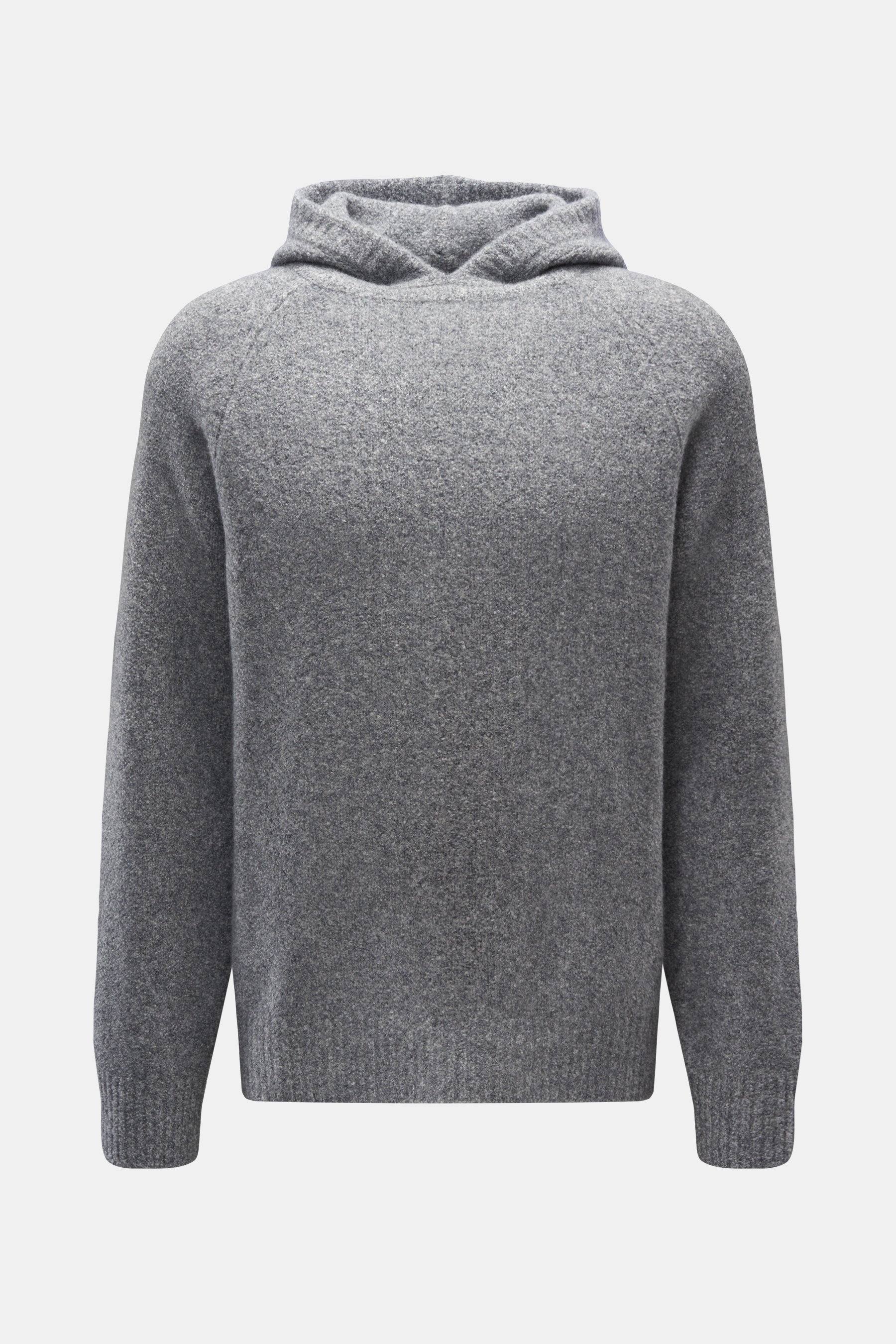 Lisa Yang Kapuzenpullover 'Eli' grau meliert