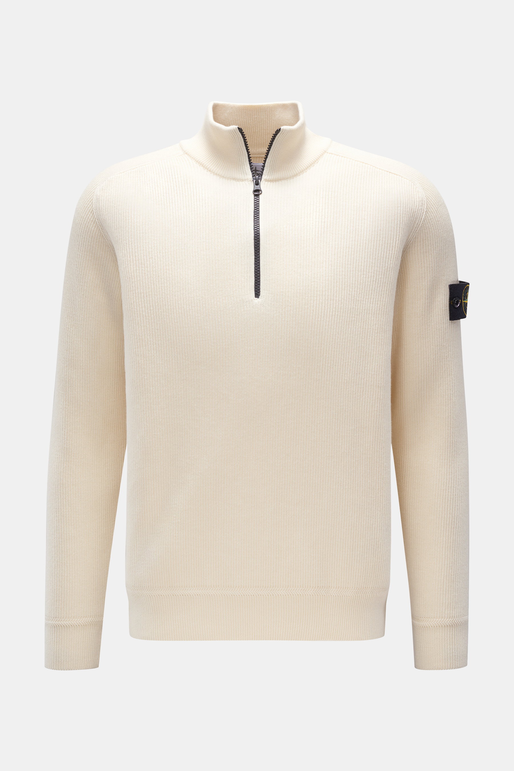 Half-zip jumper cream