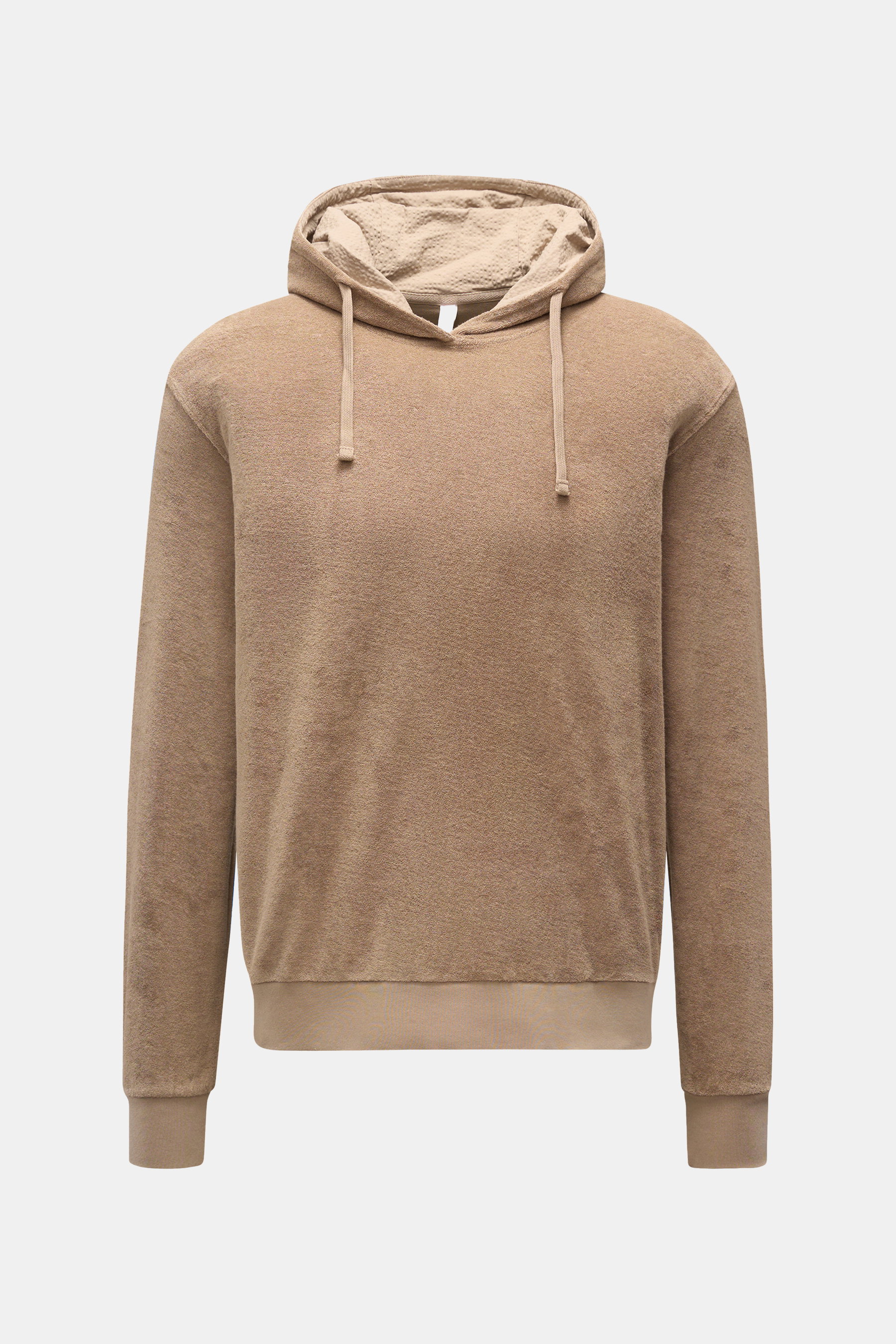 Frottee-Kapuzenpullover 'Terry Hoodie' taupe