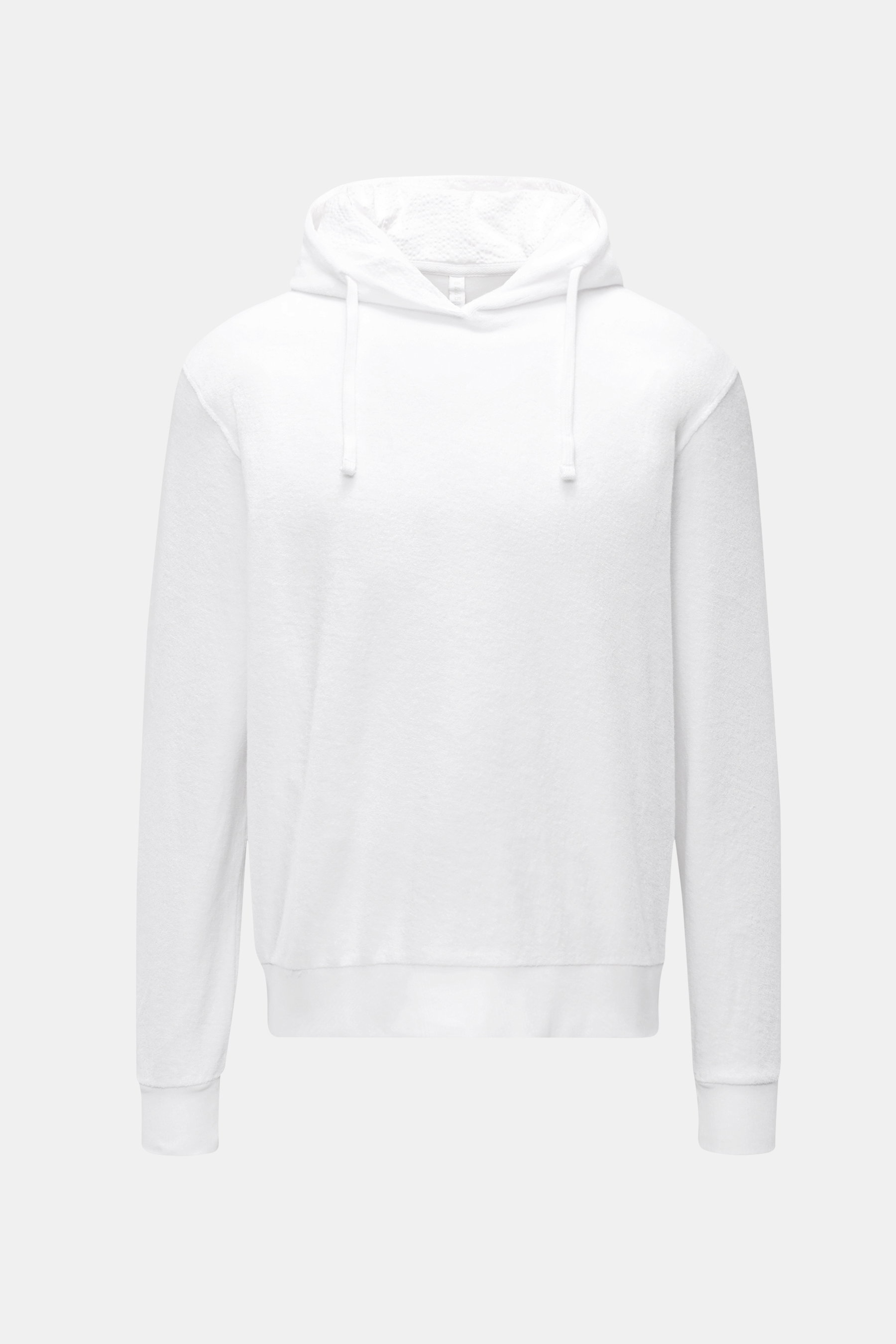 04651/ A trip in a bag Frottee-Kapuzenpullover 'Terry Hoodie' weiß