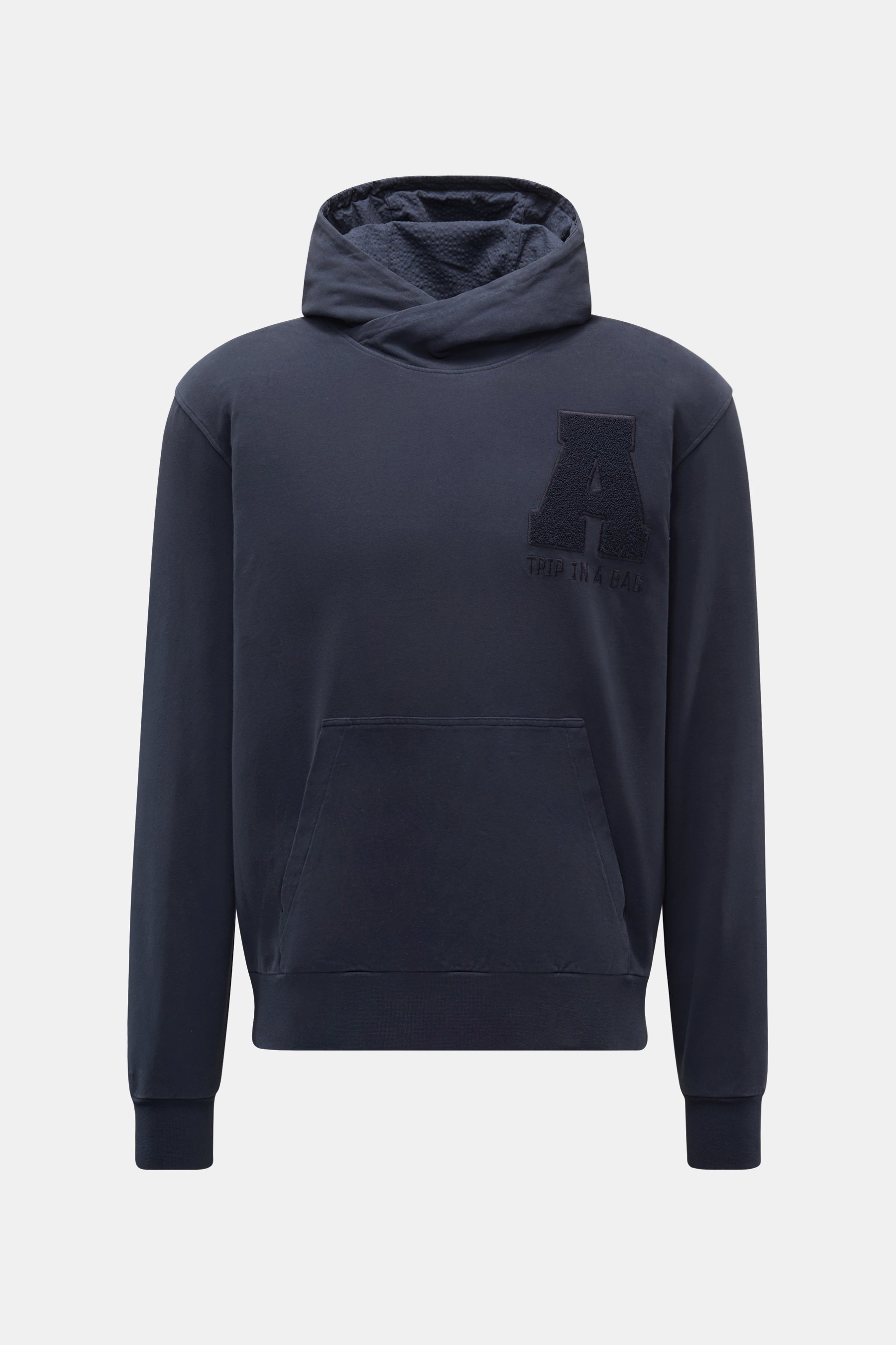 04651/ A trip in a bag Kapuzenpullover 'College Hoodie' graublau