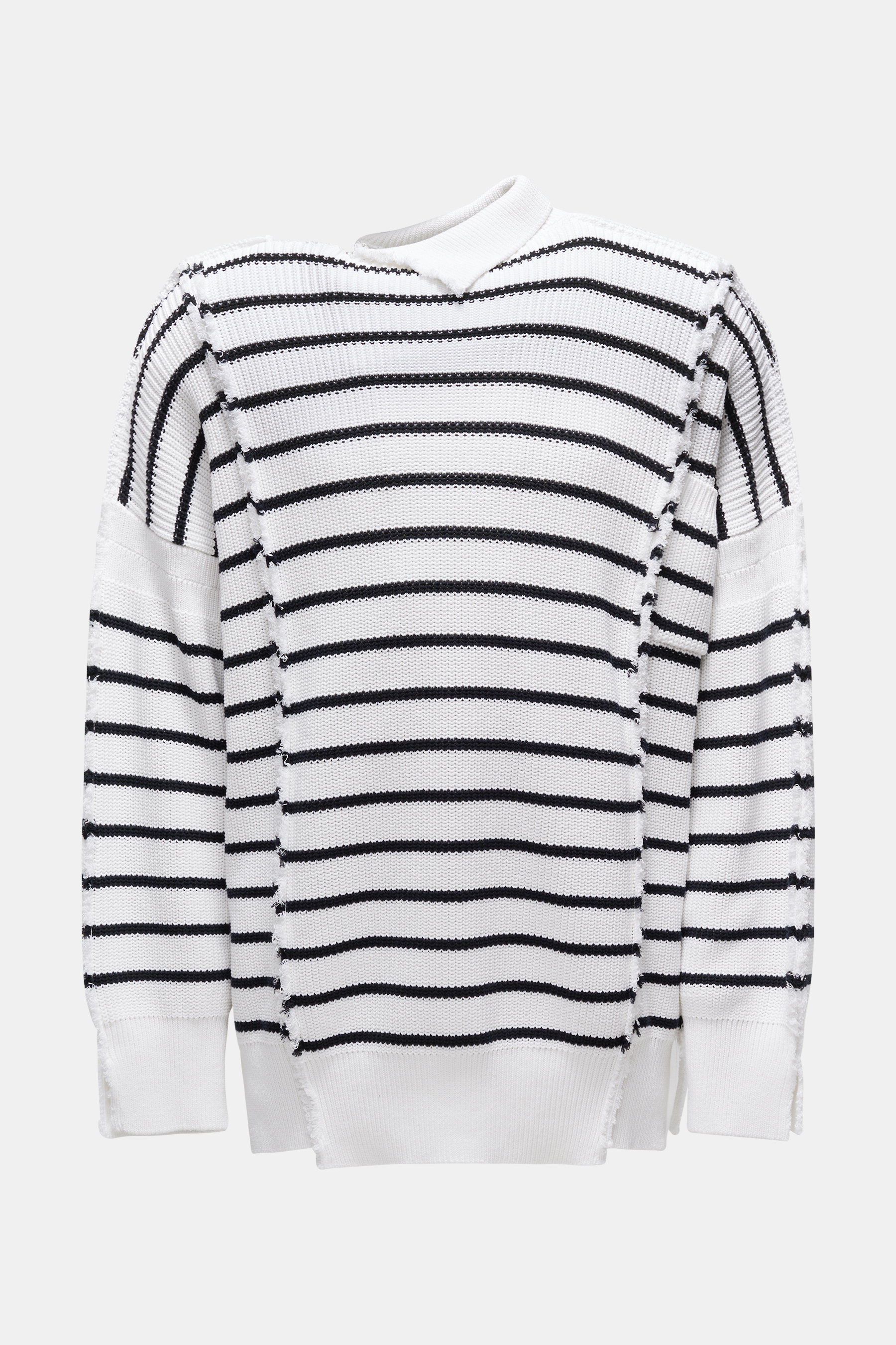 Marni Pullover weiß/schwarz gestreift