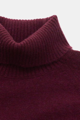 von Braun Kinder Cashmere Rollkragenpullover bordeaux