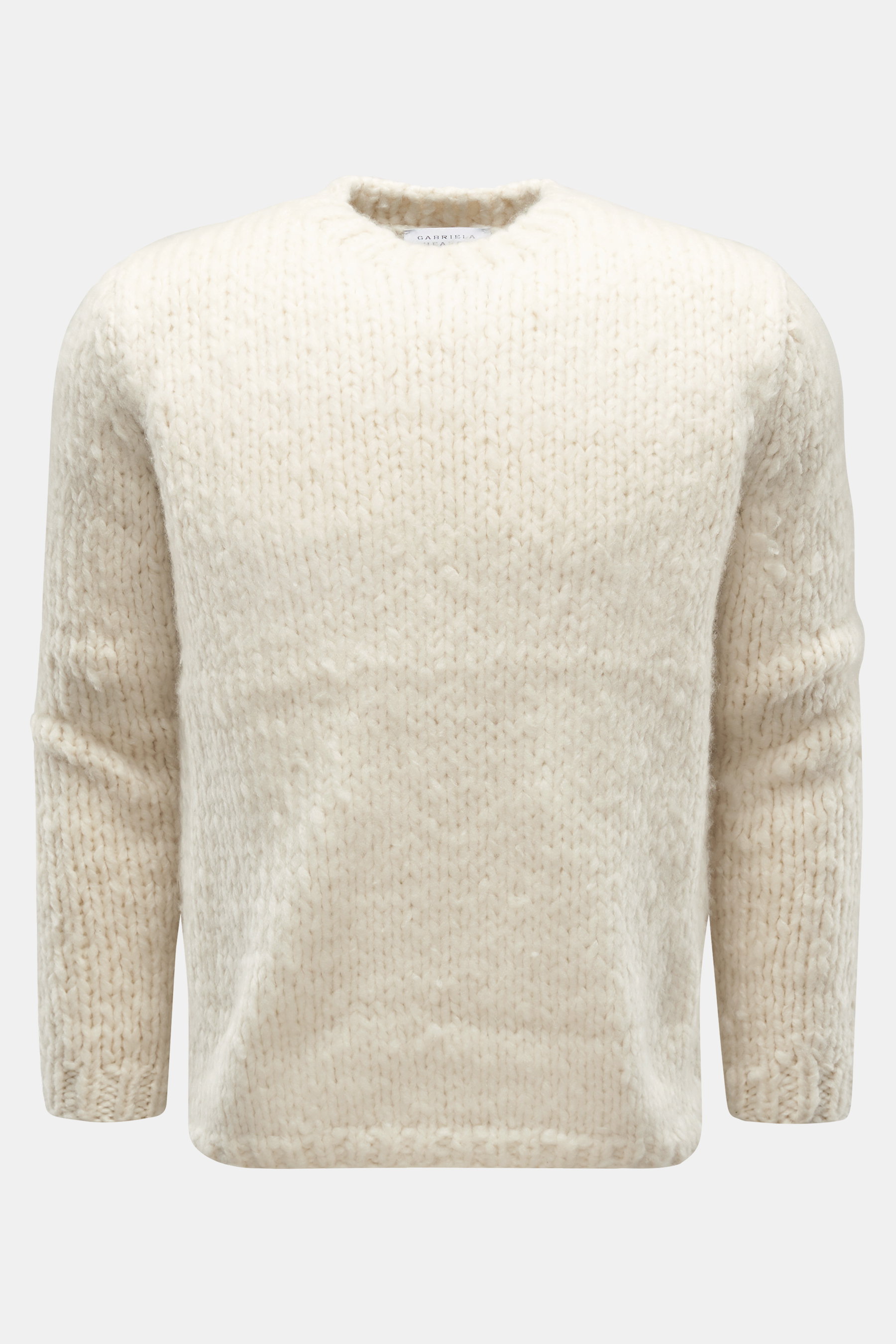 Gabriela Hearst Cashmere Rundhalspullover 'Lawrence' creme