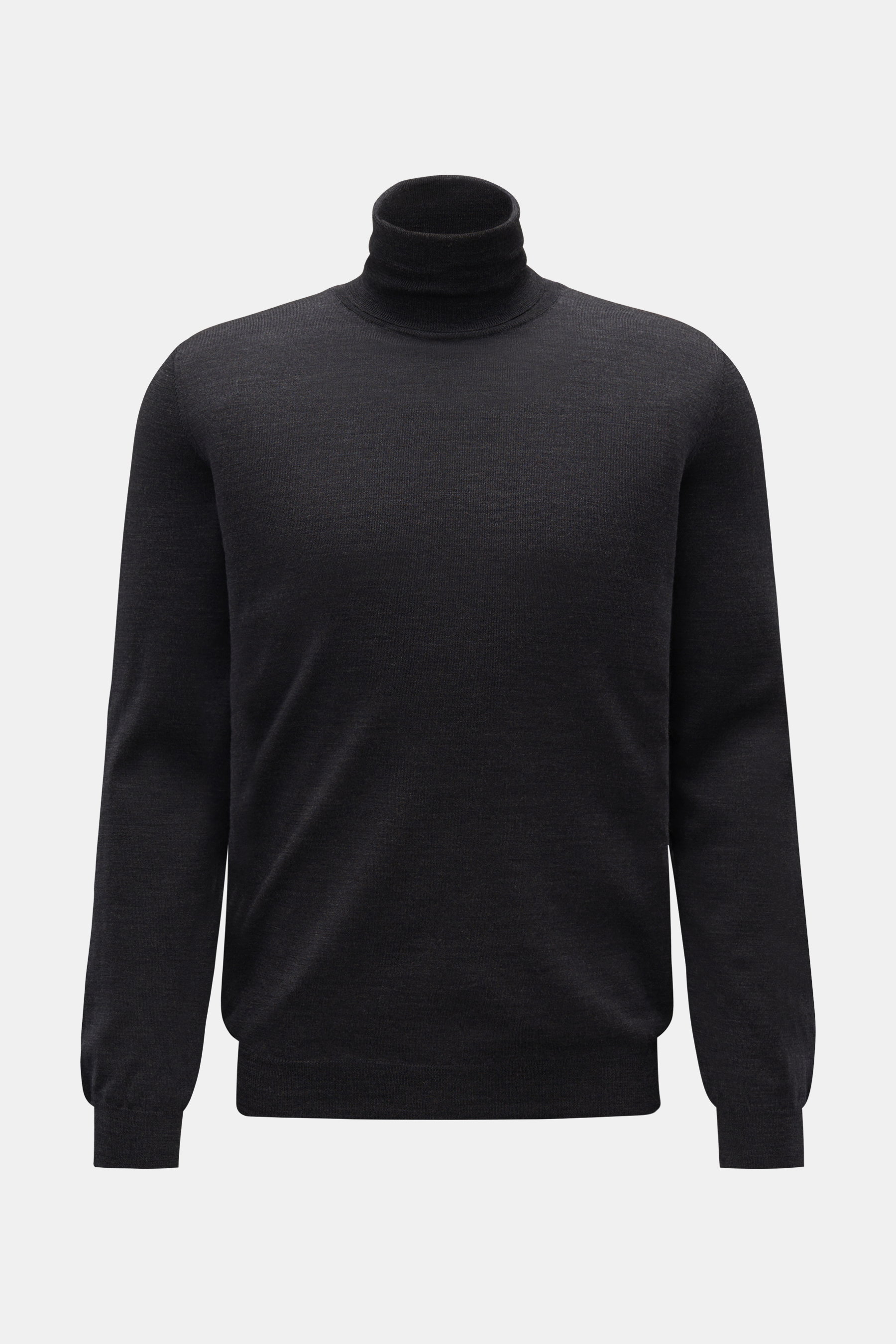 Zanone Feinstrick-Rollkragenpullover anthrazit