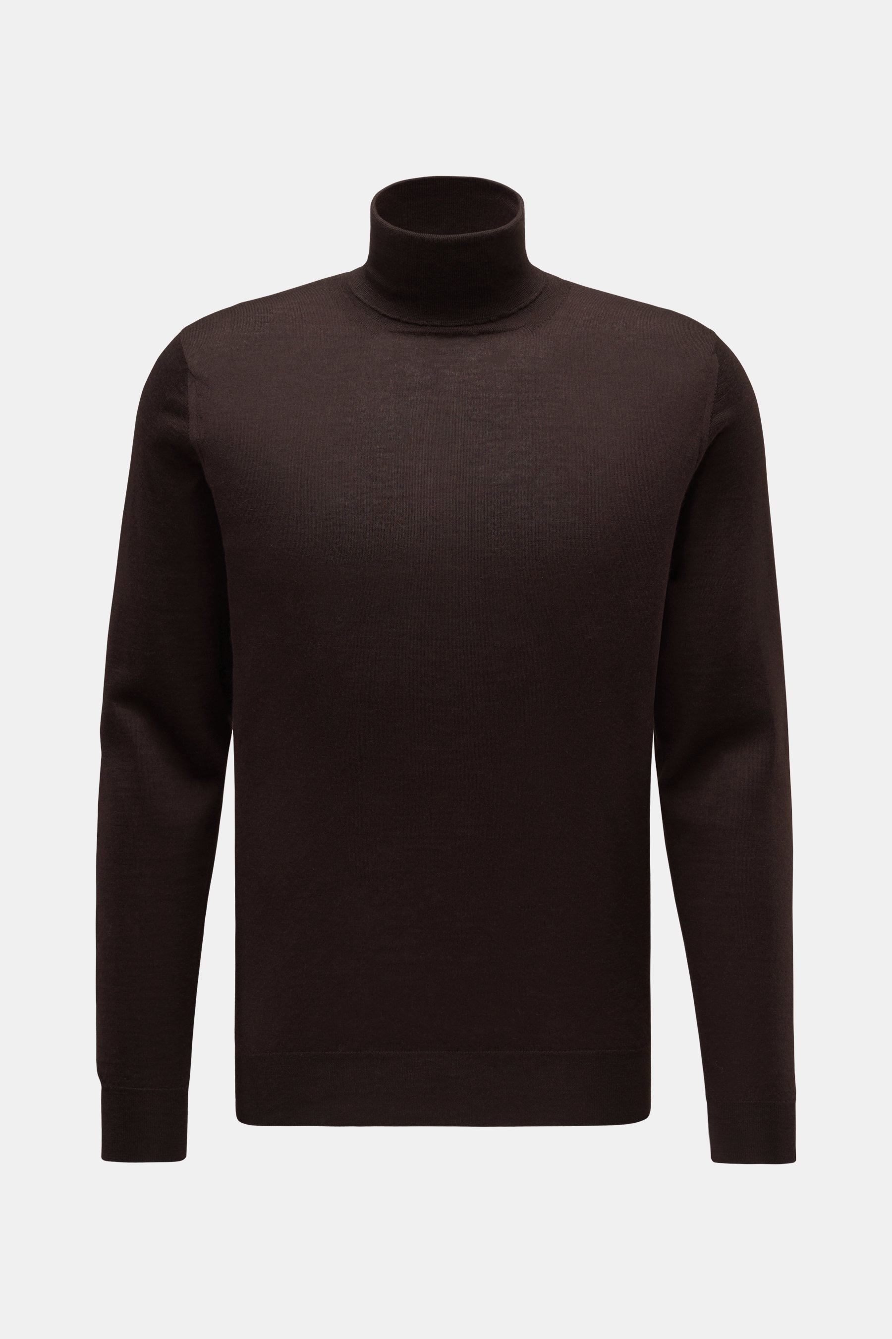 Fedeli Fine knit turtleneck jumper 'Derby ML' brown